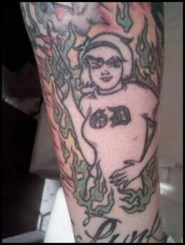 Kerplunk Girl Logo Tattoo