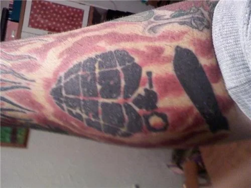 American Idiot Heart Grenade Tattoo