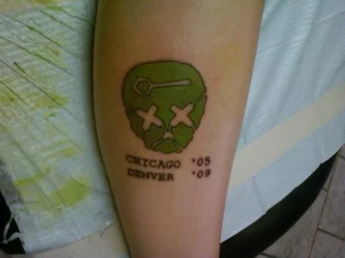 21st Century Breakdown Skull Tattoo