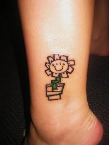 Kerplunk Flower Tattoo