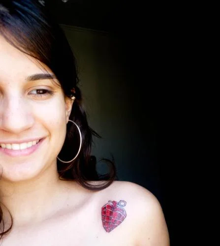 American Idiot Heart Grenade Tattoo