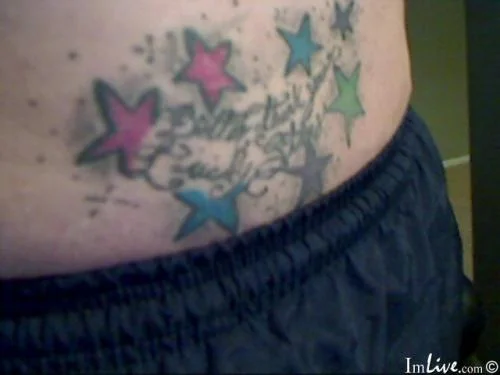Multicolored Stars Tattoo