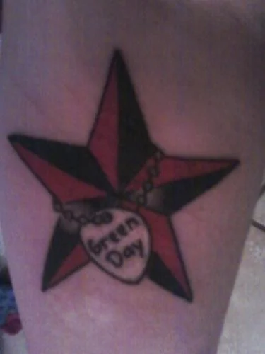 Green Day guitar Pick and Star