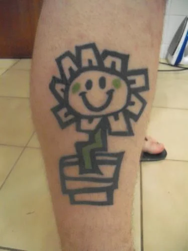Kerplunk Flower Tattoo