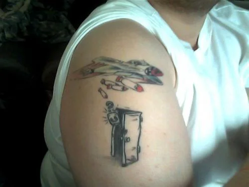 Coming Clean Door Tattoo