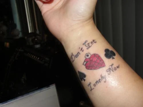 American Idiot Heart Grenade Tattoo