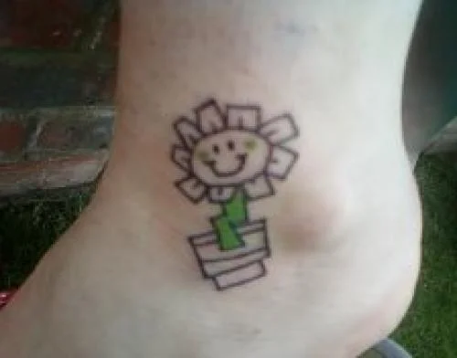 Kerplunk Flower Tattoo