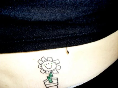 Kerplunk Flower Tattoo