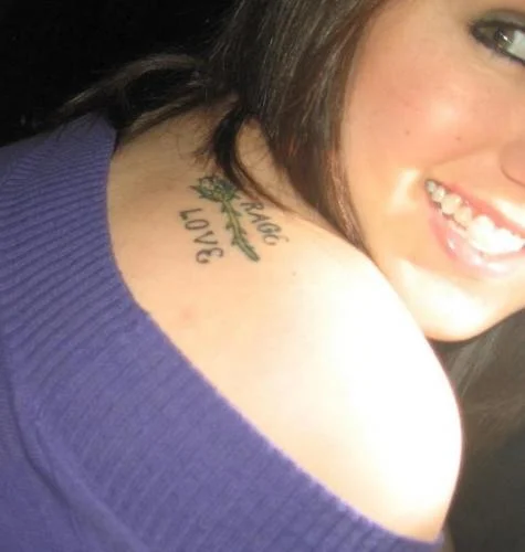 Rage and Love Heart Grenade Tattoo