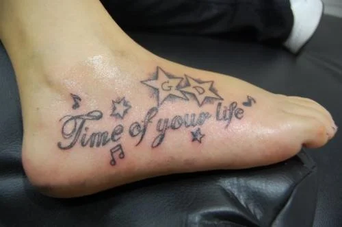 Good Riddance (Time of Your Life) Lyric Tattoo