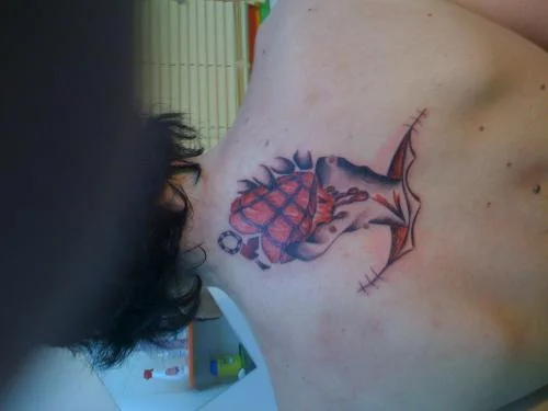 American Idiot Heart Grenade Tattoo