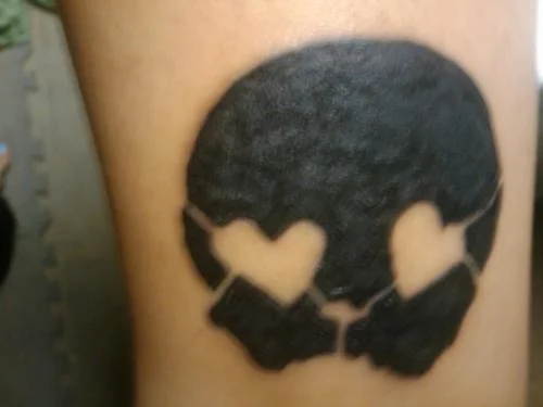 21st Century Breakdown Heart-Eyed Skull