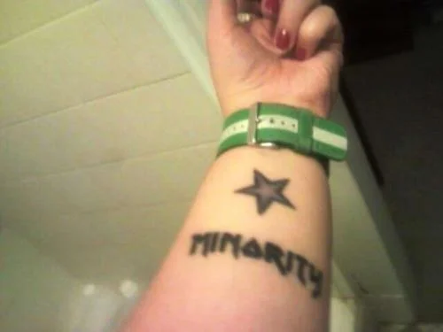 Minority Lyric Tattoo