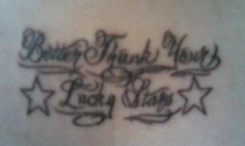 Good Riddance (Time of Your Life) Lyric Tattoo