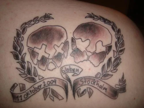 21st Century Breakdown Twin Skulls Tattoo