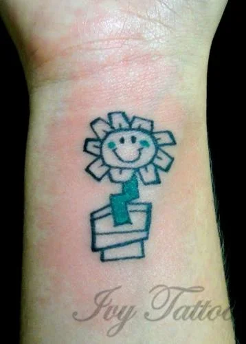 Kerplunk Flower Tattoo