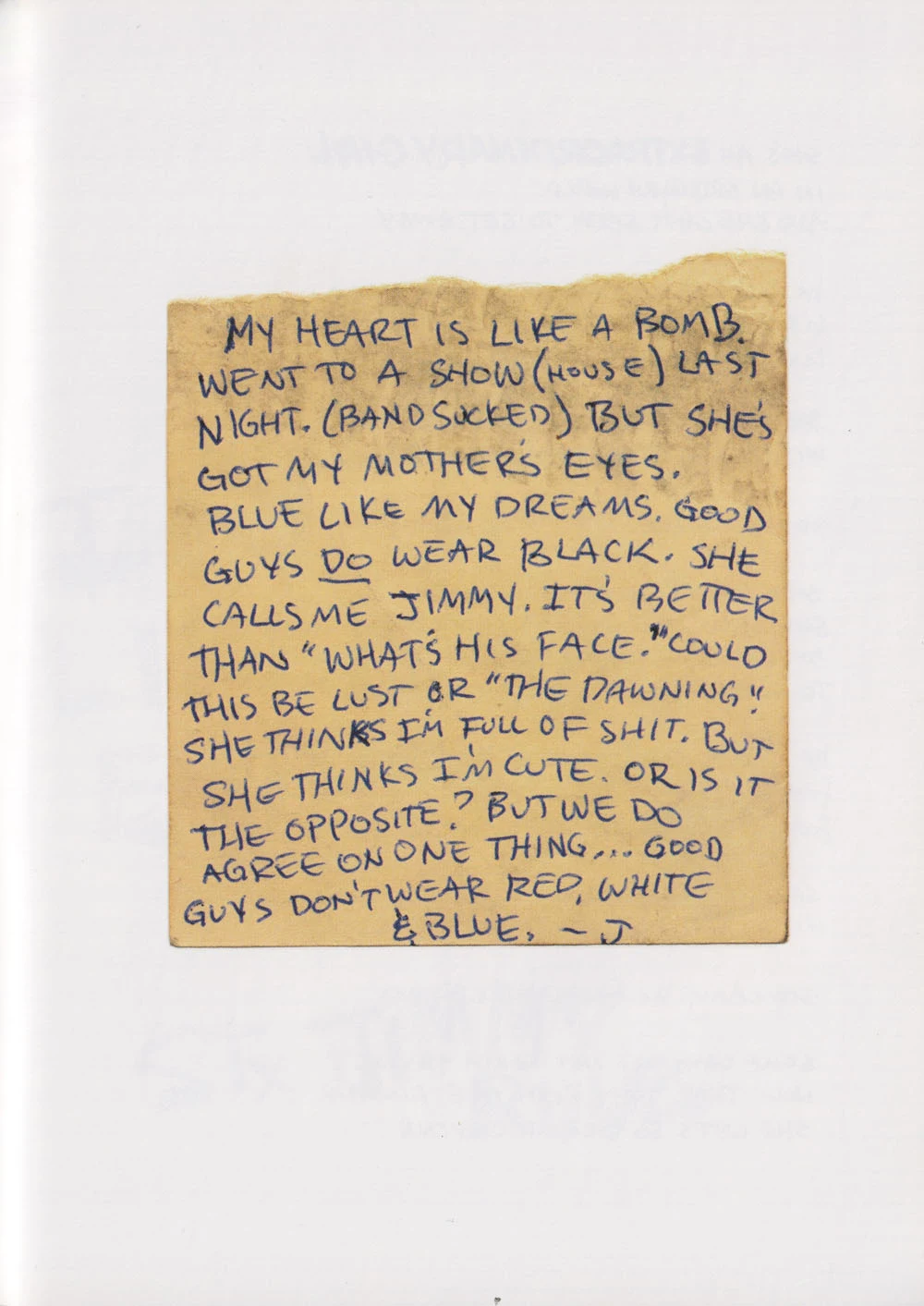American Idiot hardcover lyric book - page 29