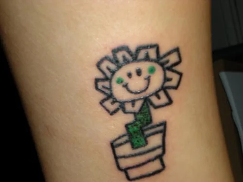 Kerplunk Flower Tattoo