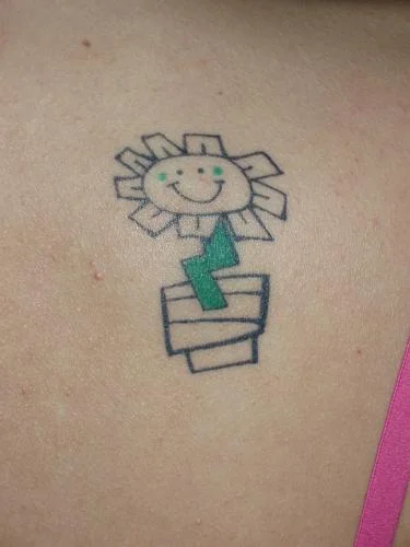 Kerplunk Flower Tattoo