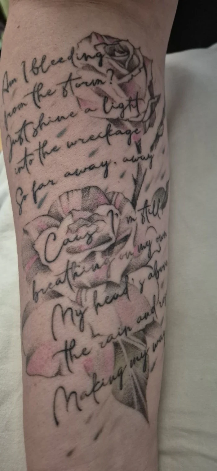 Still Breathing Lyrics Tattoo