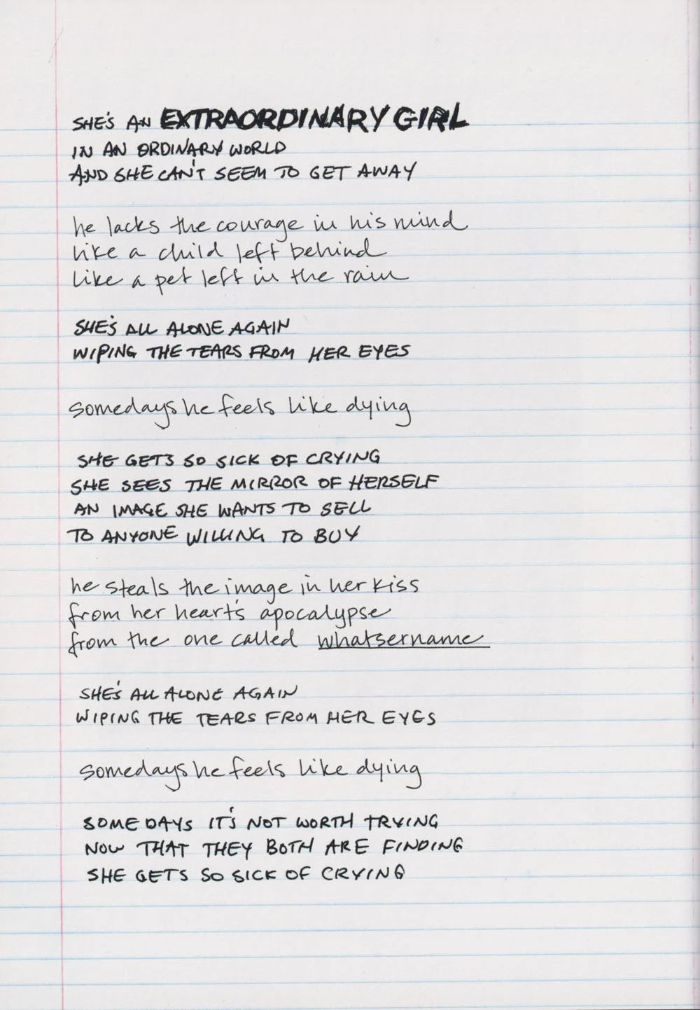 American Idiot hardcover lyric book - page 30