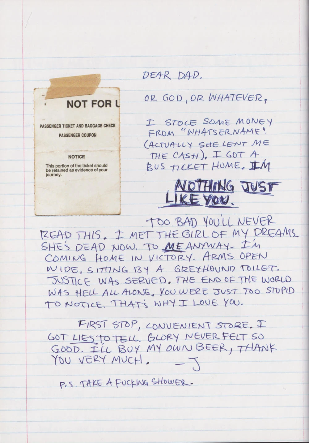 American Idiot hardcover lyric book - page 36