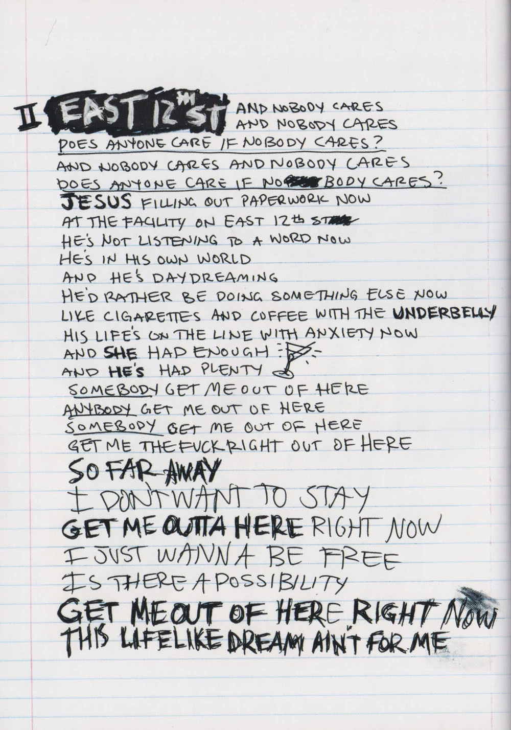American Idiot hardcover lyric book - page 40