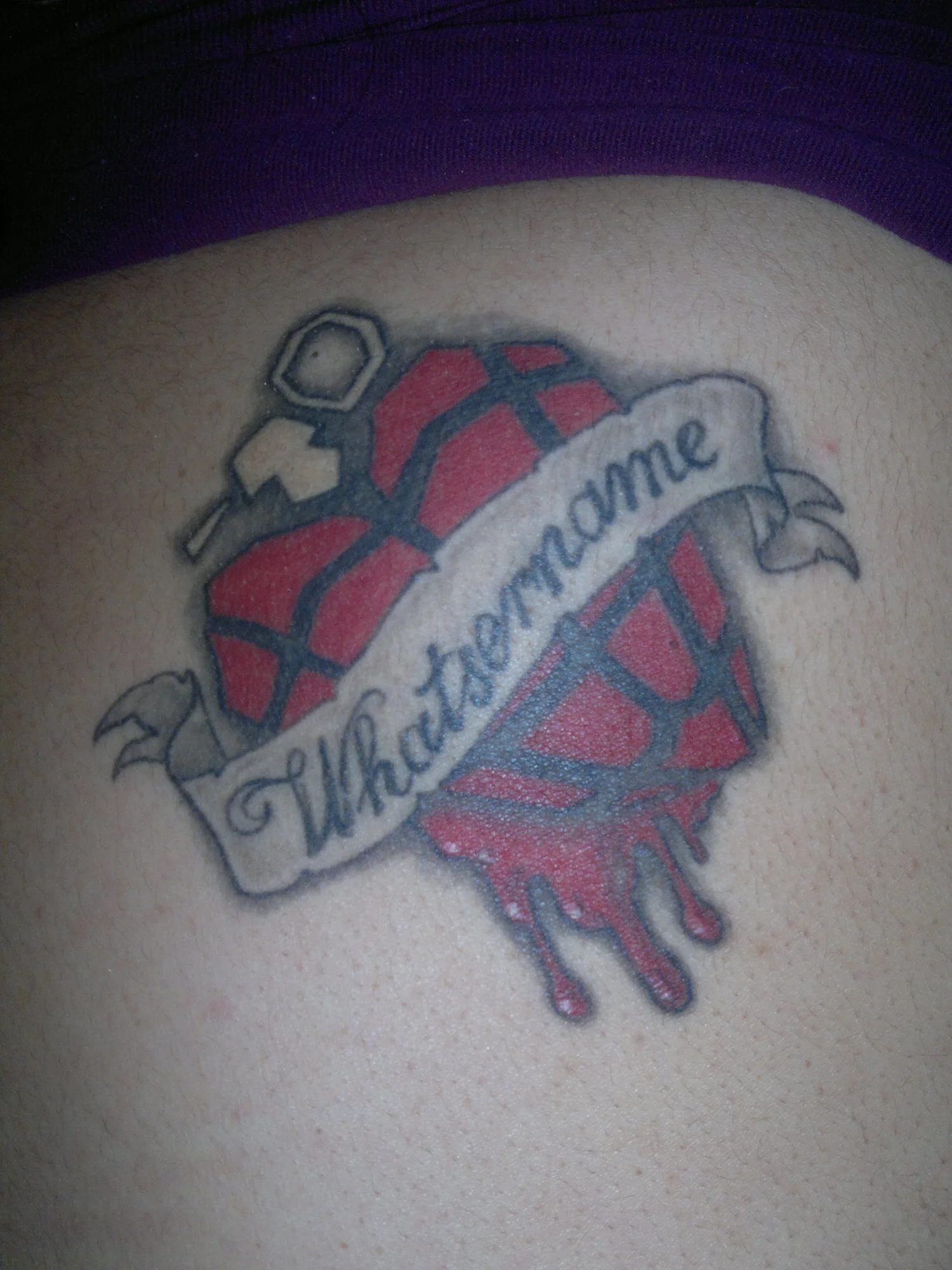 American Idiot Heart Grenade Tattoo