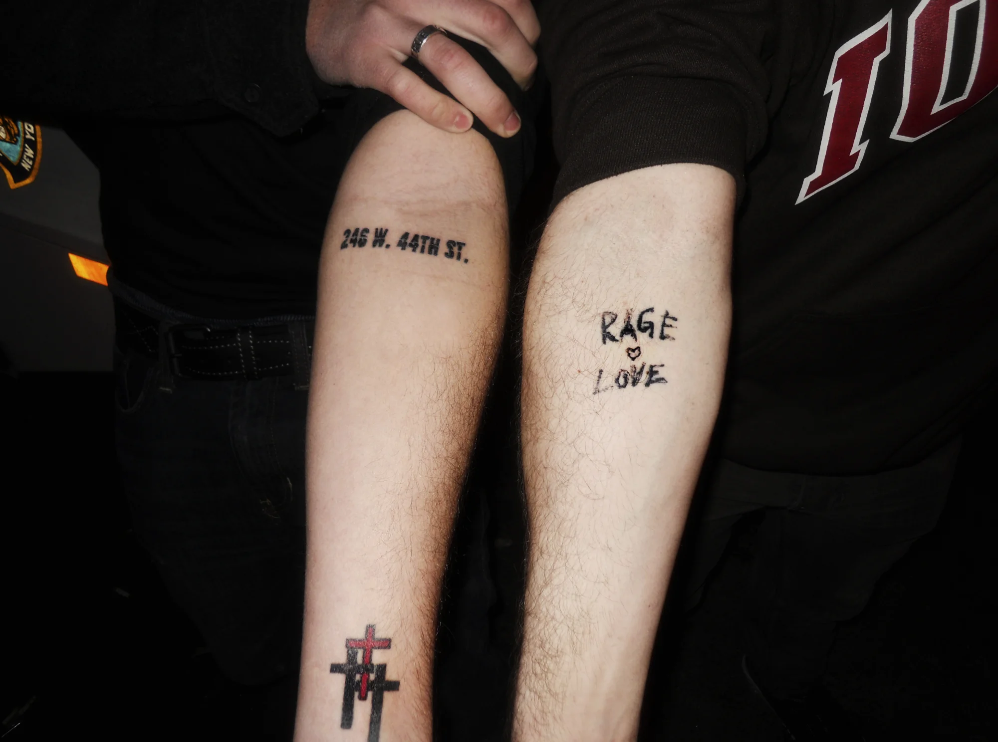 Rage and Love Text Tattoo