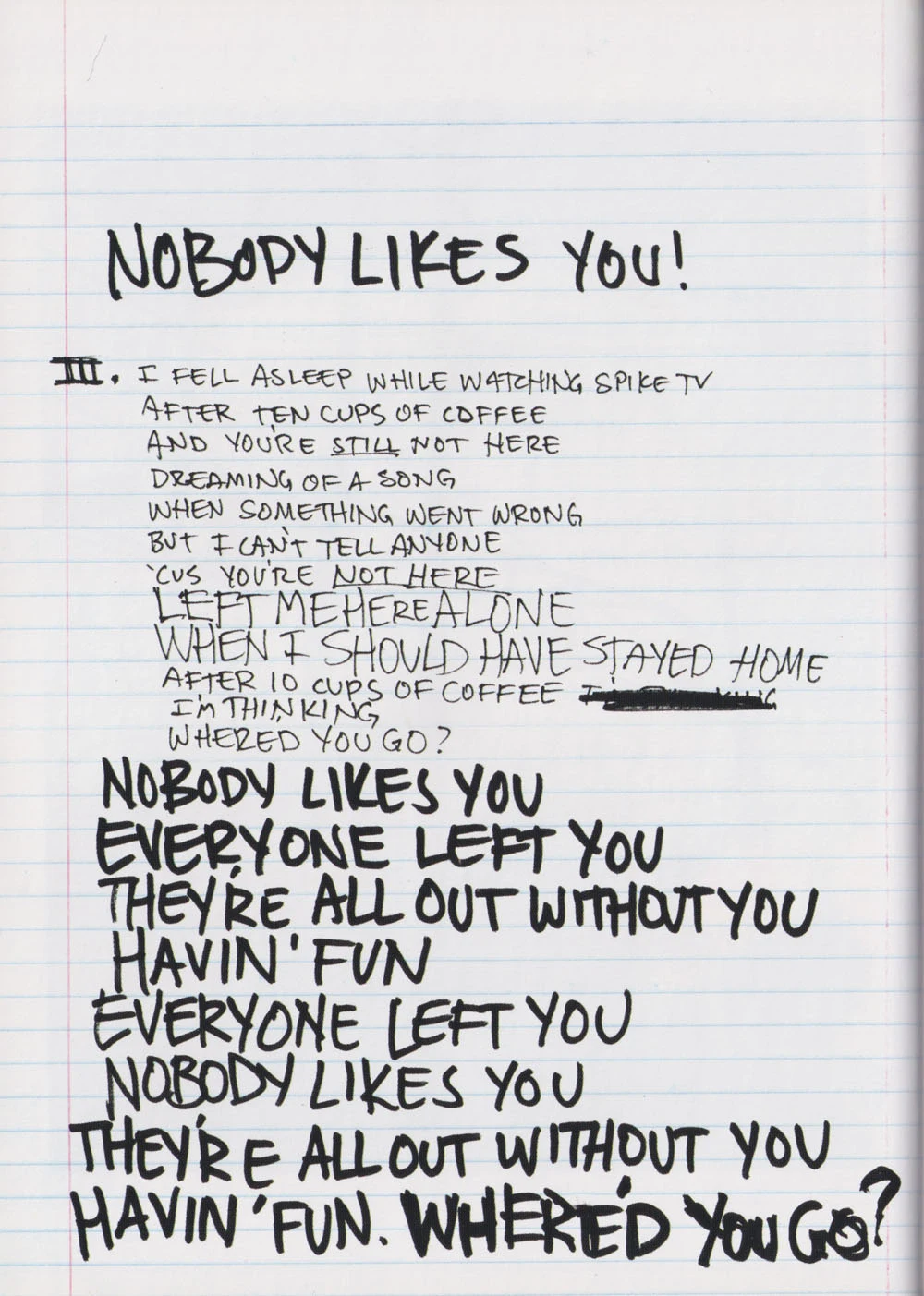 American Idiot hardcover lyric book - page 42