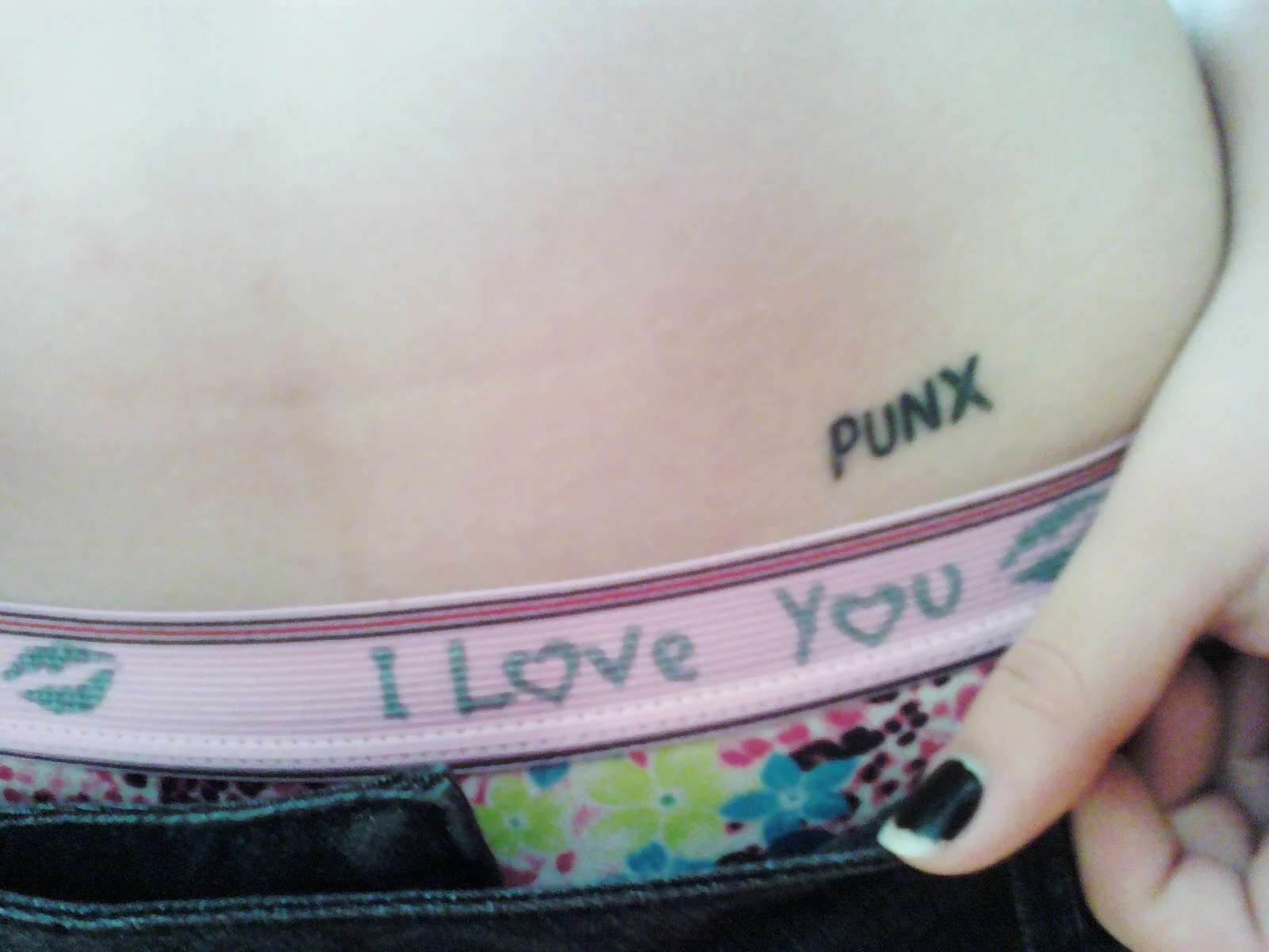 Punx Text Tattoo