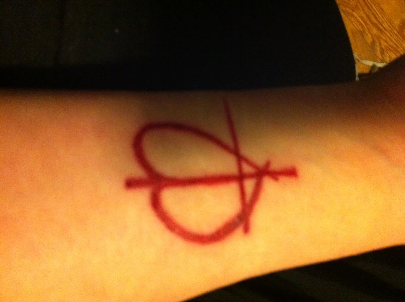 Green Day Anarchy Symbol Tattoo