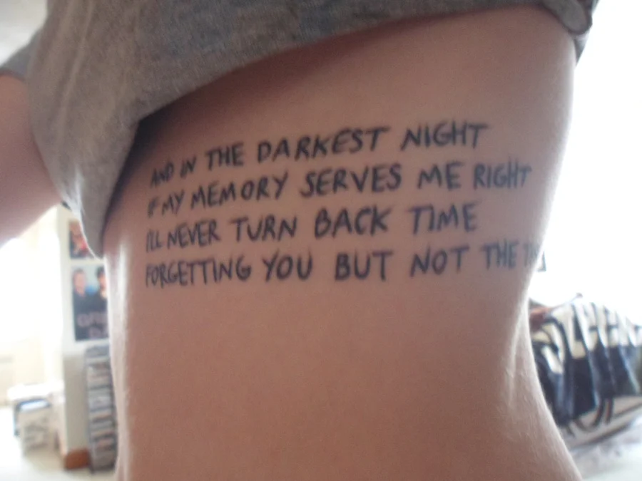 Green Day Lyric Tattoo