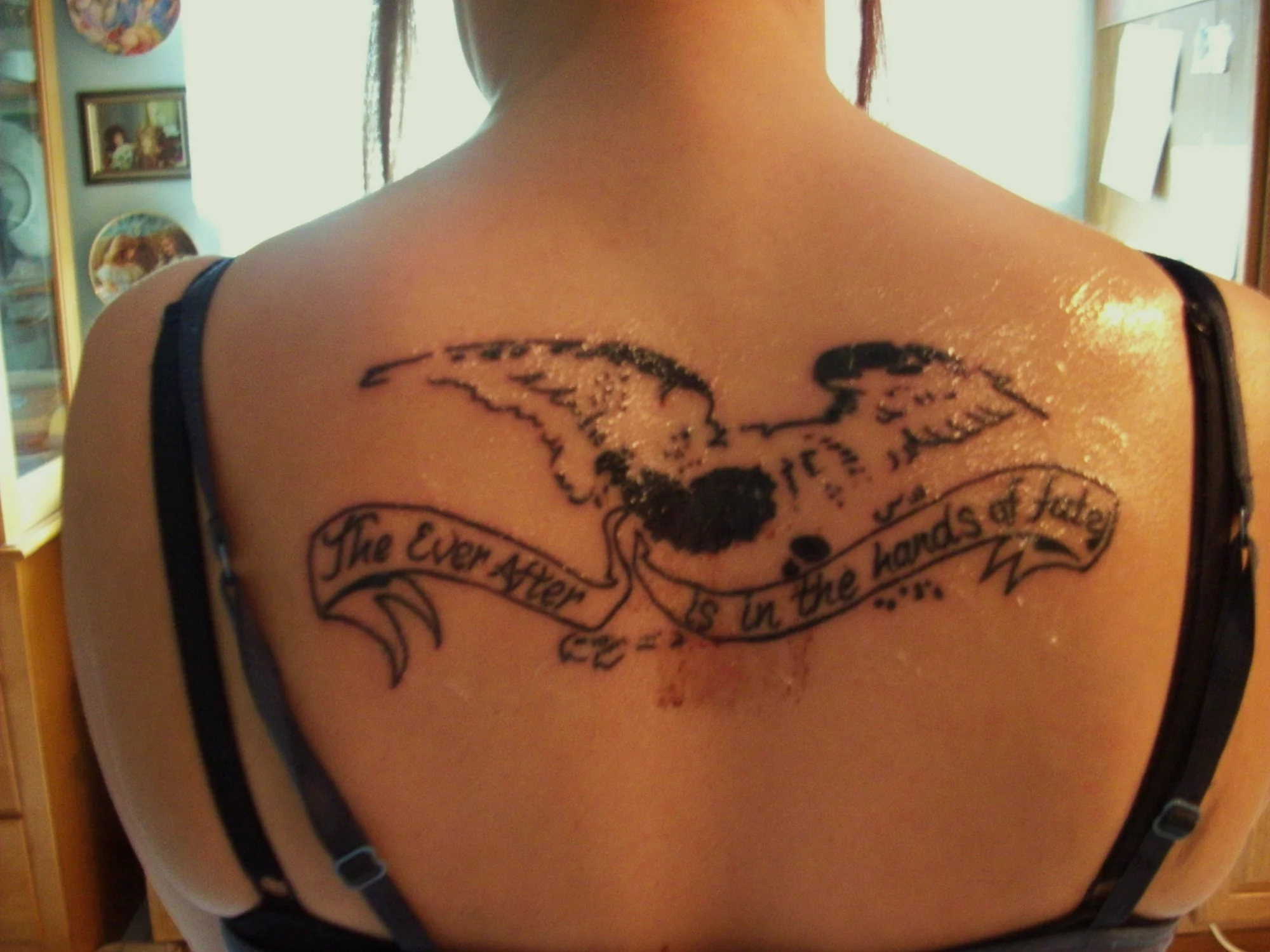 Text with Wings Tattoo