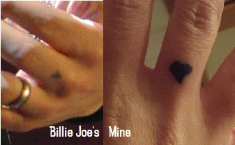 Heart Inspired by Billie Joe Armstrong Tattoo