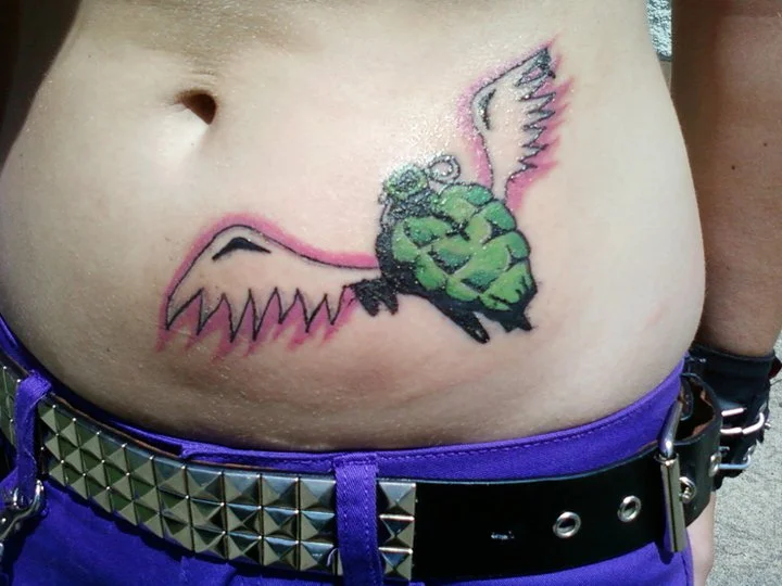 American Idiot Heart Grenade Tattoo