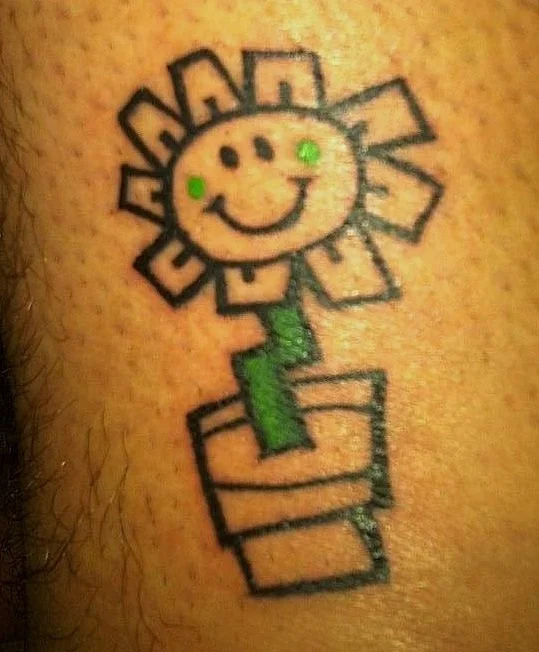 Kerplunk Flower Tattoo