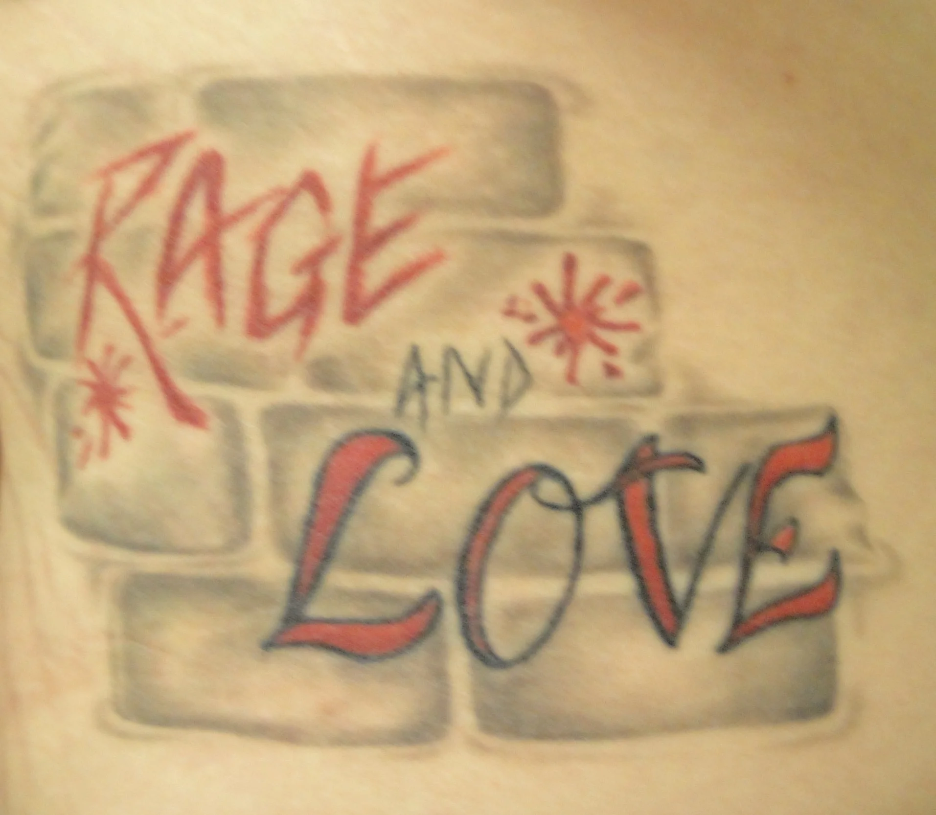 Rage and Love Tattoo