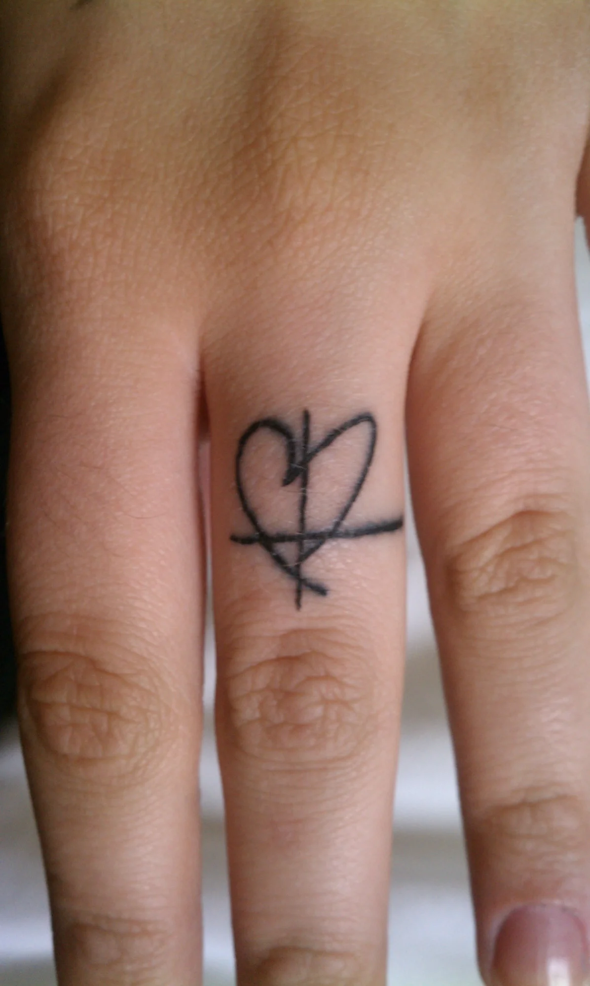 St. Jimmy Heart and Cross Tattoo