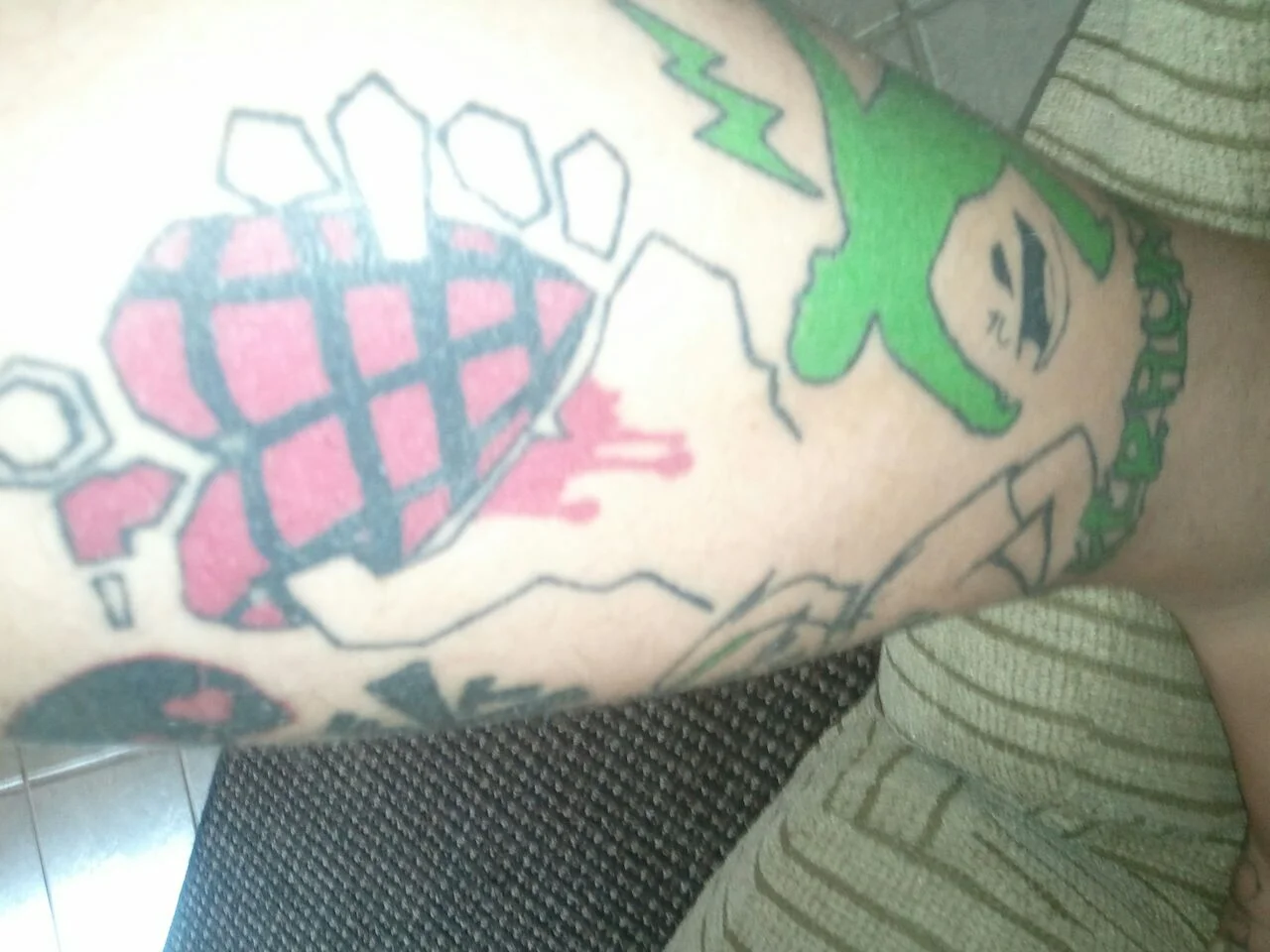 American Idiot Heart Grenade Tattoo