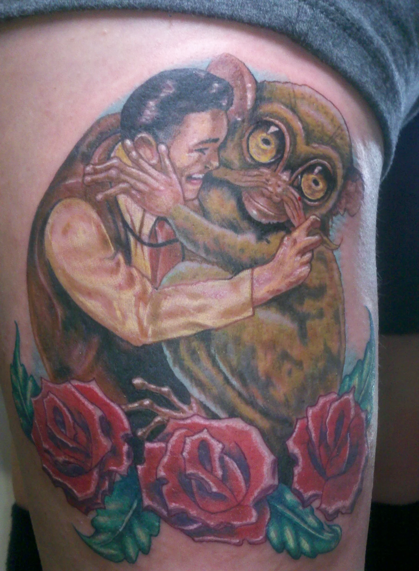 Insomniac Artwork and Roses Tattoo