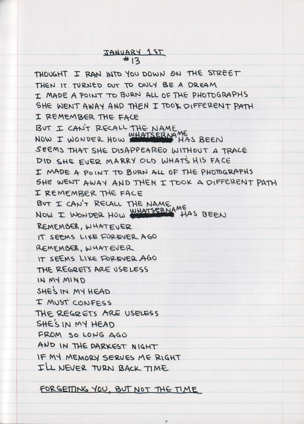American Idiot hardcover lyric book - page 49