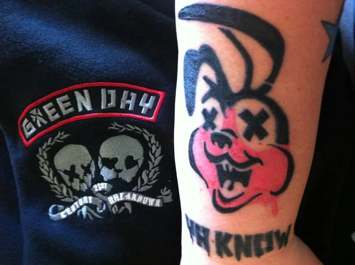 Awesome as Fuck Bunny Tattoo