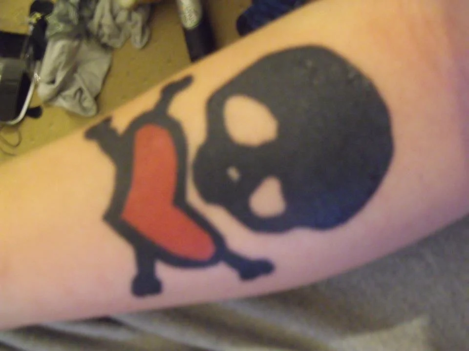 Adeline Records Logo Tattoo