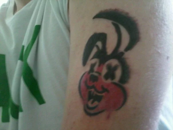 Awesome as Fuck Bunny Tattoo