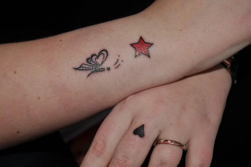 Heart and Star Tattoo