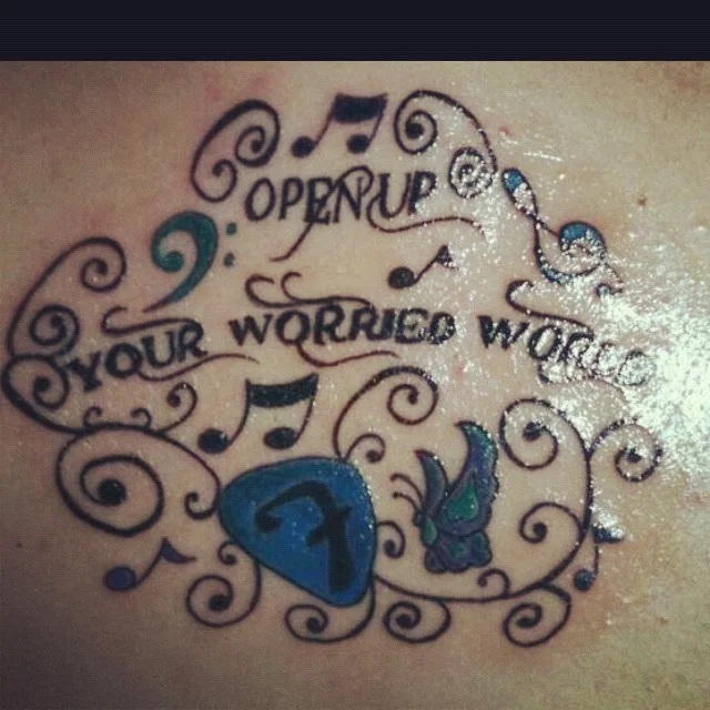 Open Up Your Worried World Tattoo