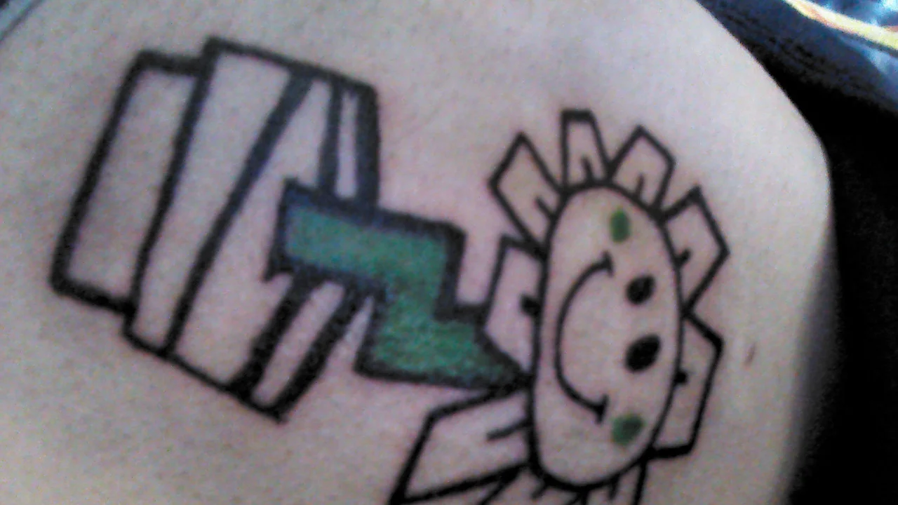 Kerplunk Flower Tattoo