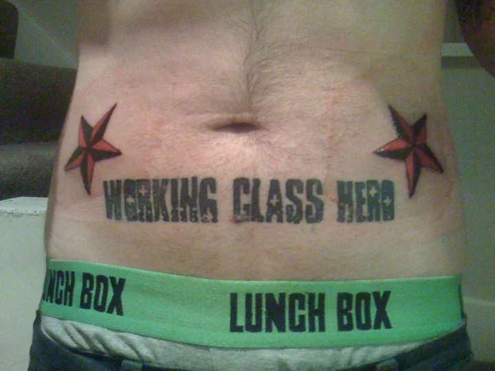 Working Class Hero Tattoo