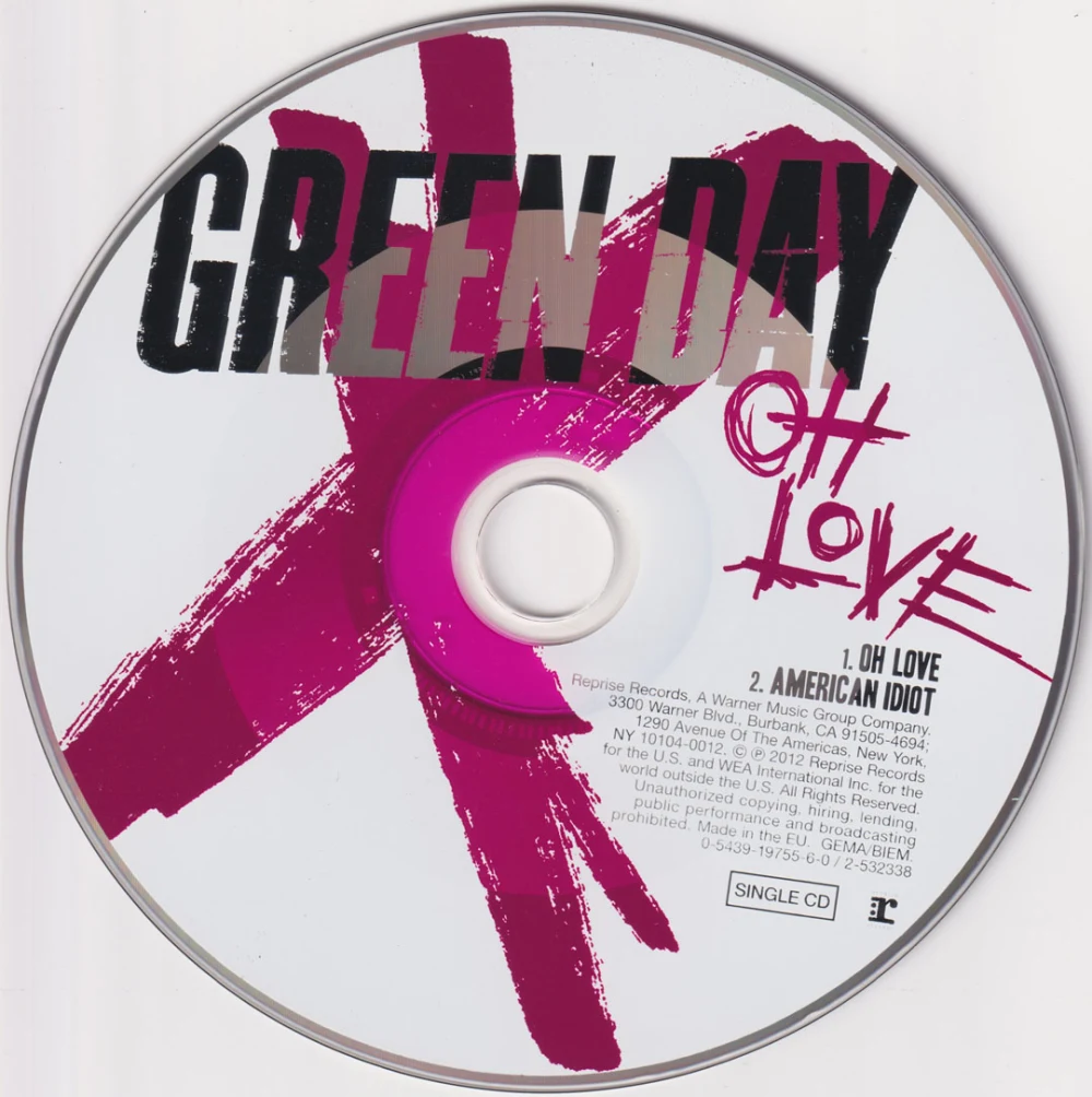 Oh Love EU single - CD